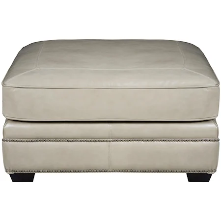 39" Cocktail Ottoman with Nailheads